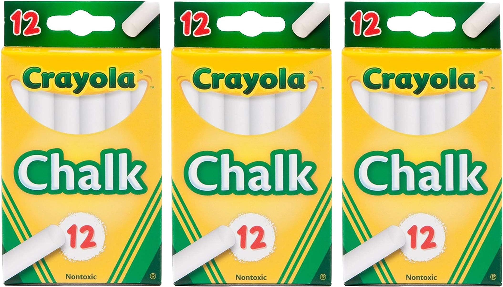 Crayola White Chalk 12 Ea (Pack Of 3)