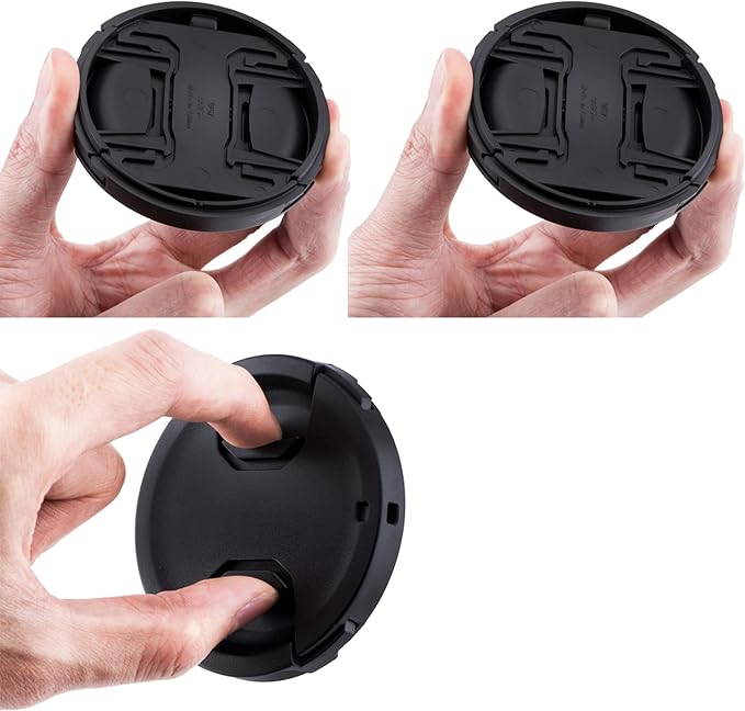 2-Pack Tapa Frontal Lente 62mm con Sujetador miniatura 2