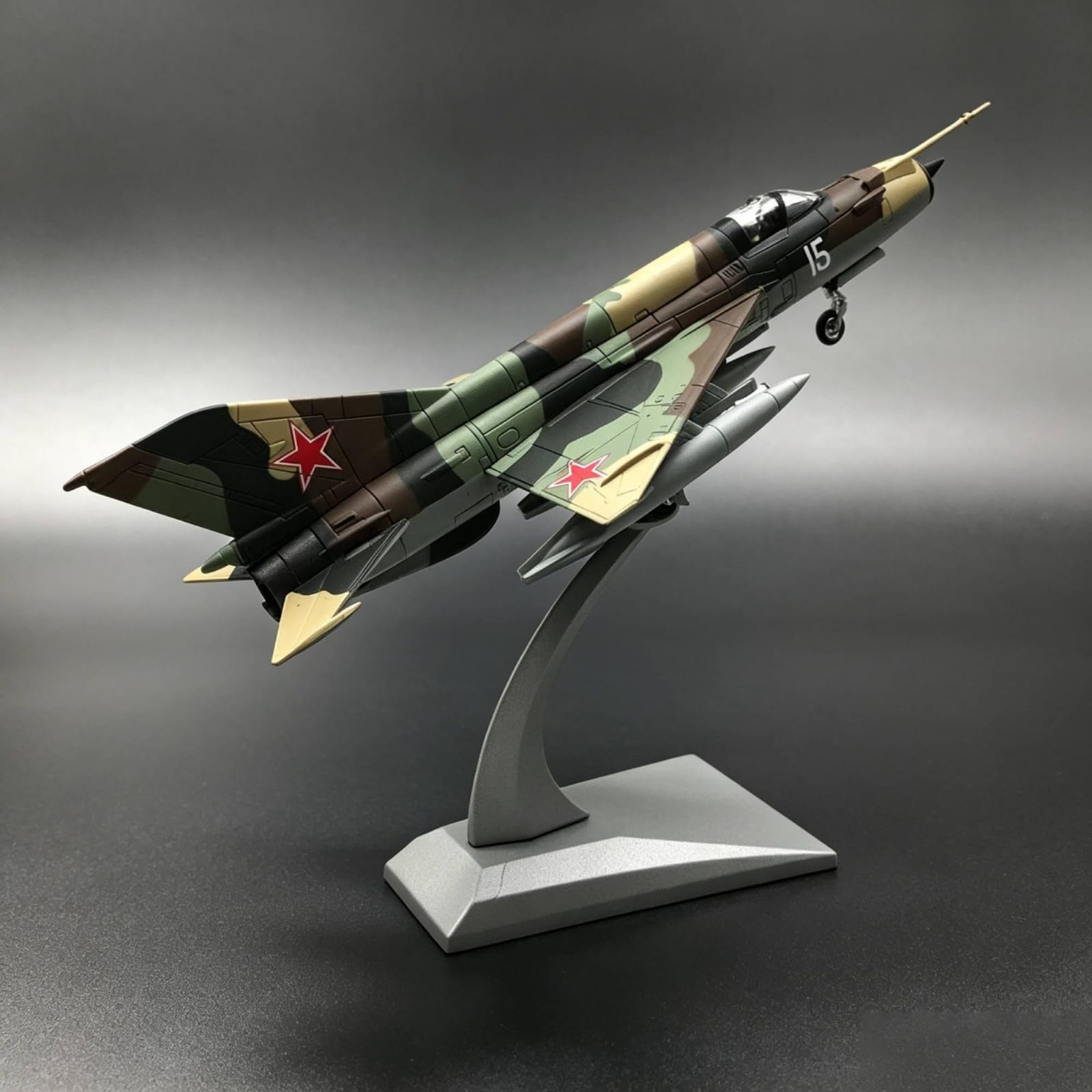 Baoblaze Simulated Aircraft Modelo de Avión de Aeronave Militar a Escala Maqueta de Colección Avión de Exhibición Aleación Sólida con Transparente