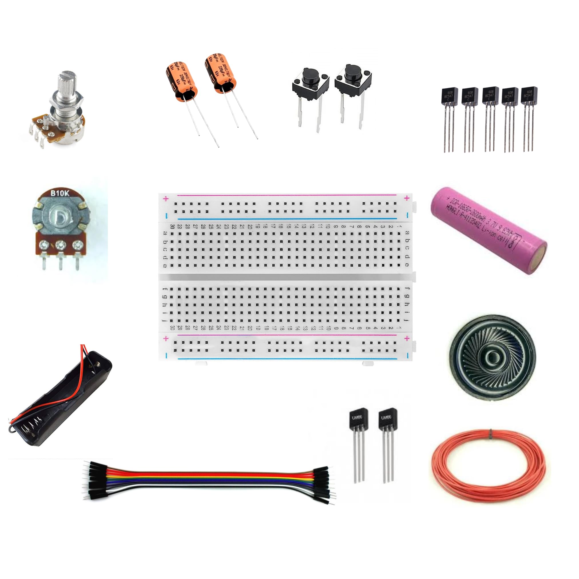 Ansoz Multi-Tone Doorbell System DIY Kit – Explore Electronics with Customizable Sounds for Students & Hobbyists – Breadboard Implementations with Circuit Diagram | Hands-On STEM Learning Kit |