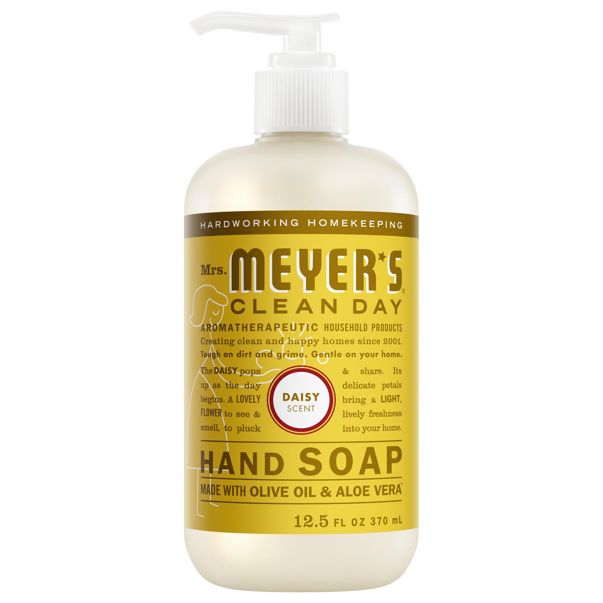 CLEAN DAY Hand Soap, Daisy Scent, 12.5 Fl Oz Bottle