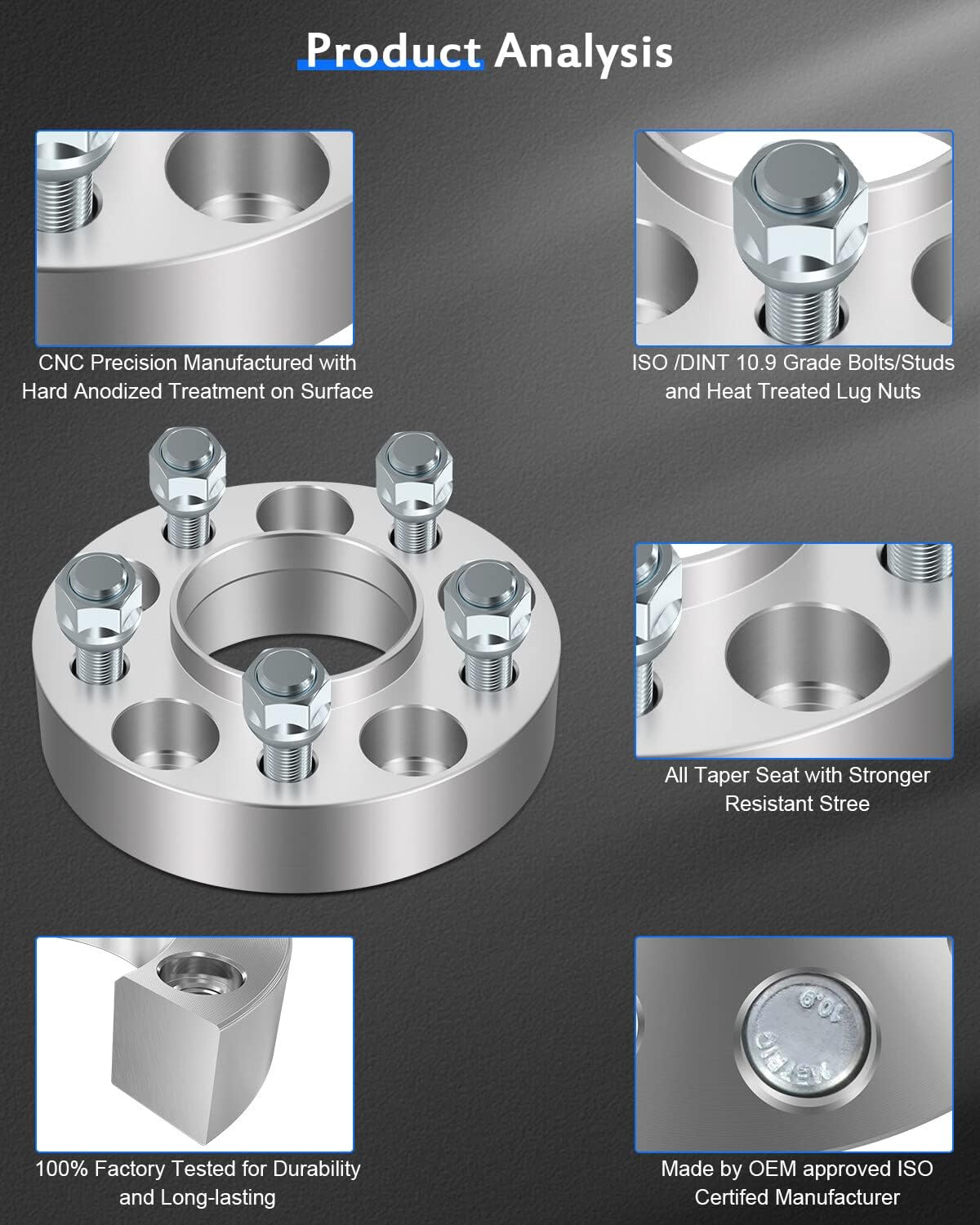 ECCPP 2PCS 5x114.3mm 1.25 inch 5 lug hubcentric Wheel Spacers 5x4.5 to 5x4.5 14x1.5 Studs 71.5mm fits for 2006-2016 for Dodge Charger |2005-2008 for Dodge Magnum |2015-2016 for Ford Mustang