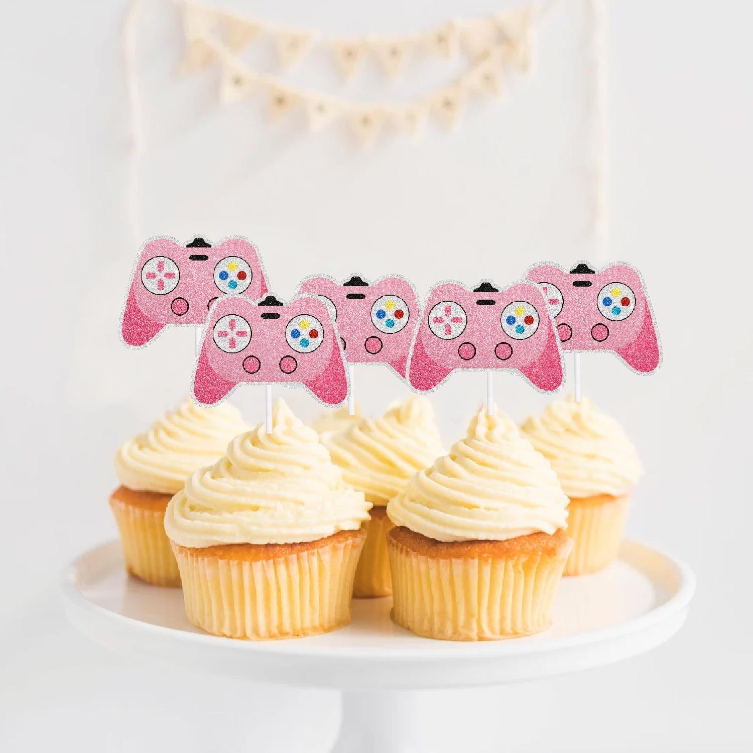 3-stöckiger Cupcake-Ständer Im Videospiel-Design - Perfekt Für Gaming-Partys, Geburtstage & Deko