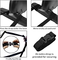 Vista 7 de Hausse Portable Leg Exerciser, Pedal Exerciser for Legs and Arms, Black Under Desk Mini Exercise Peddler Sitting for Seniors, Pedals Exerciser with