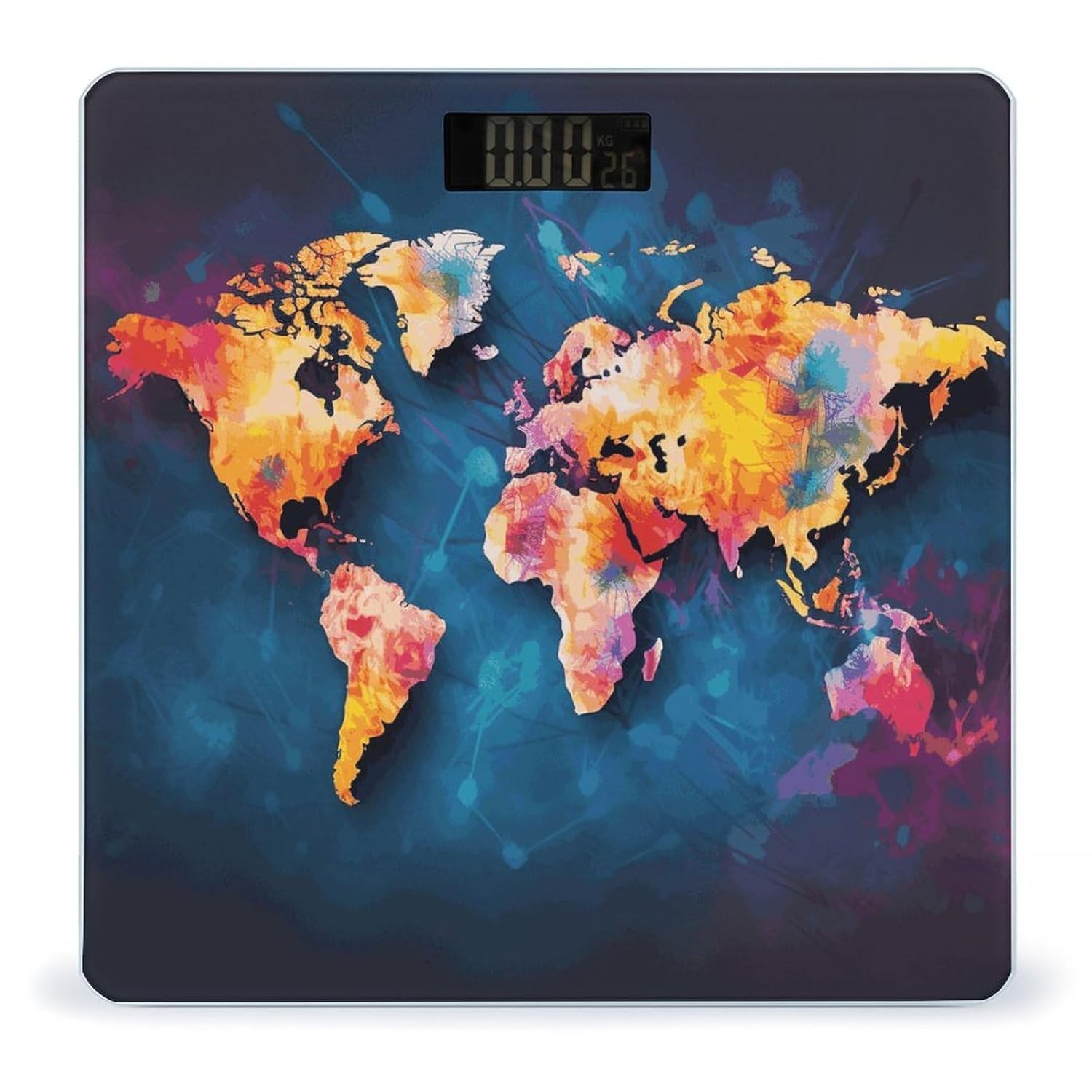 Báscula Digital Abstract World Map VstaDank miniatura 1
