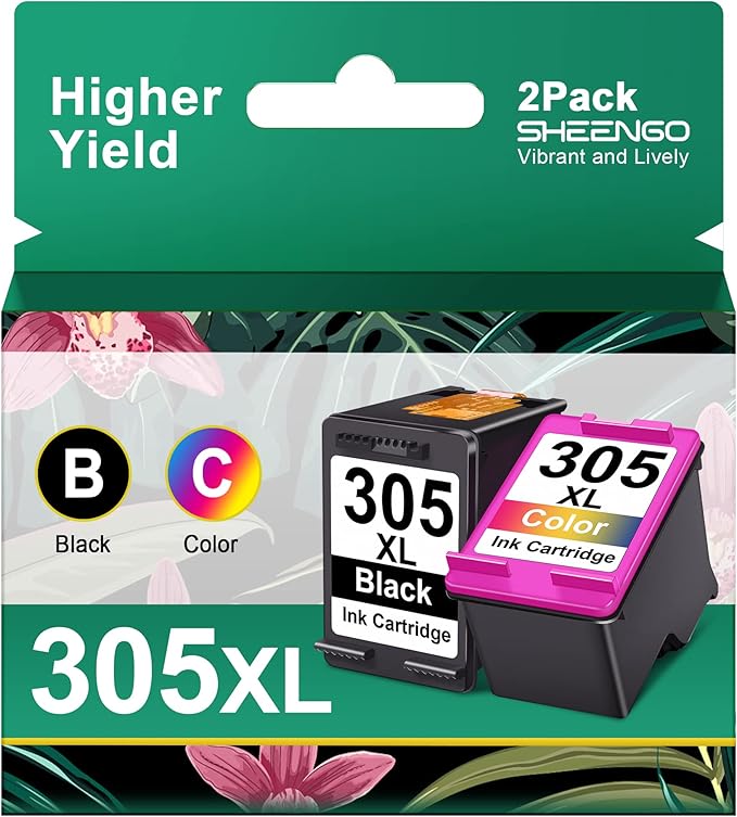 305XL Cartouches Remplacement pour HP 305XL 305XL Régénéré Cartouches d