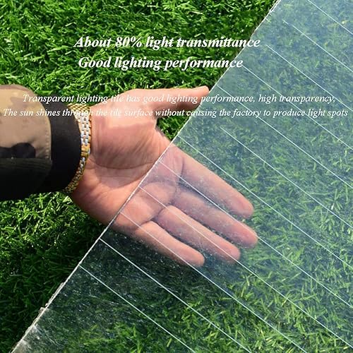 Miniatura 8 de GZHERVICES Hoja para techo de policarbonato panel de fibra de vidrio de 0031in fácil de doblar y cortar panel solar resistente a la lluvia para