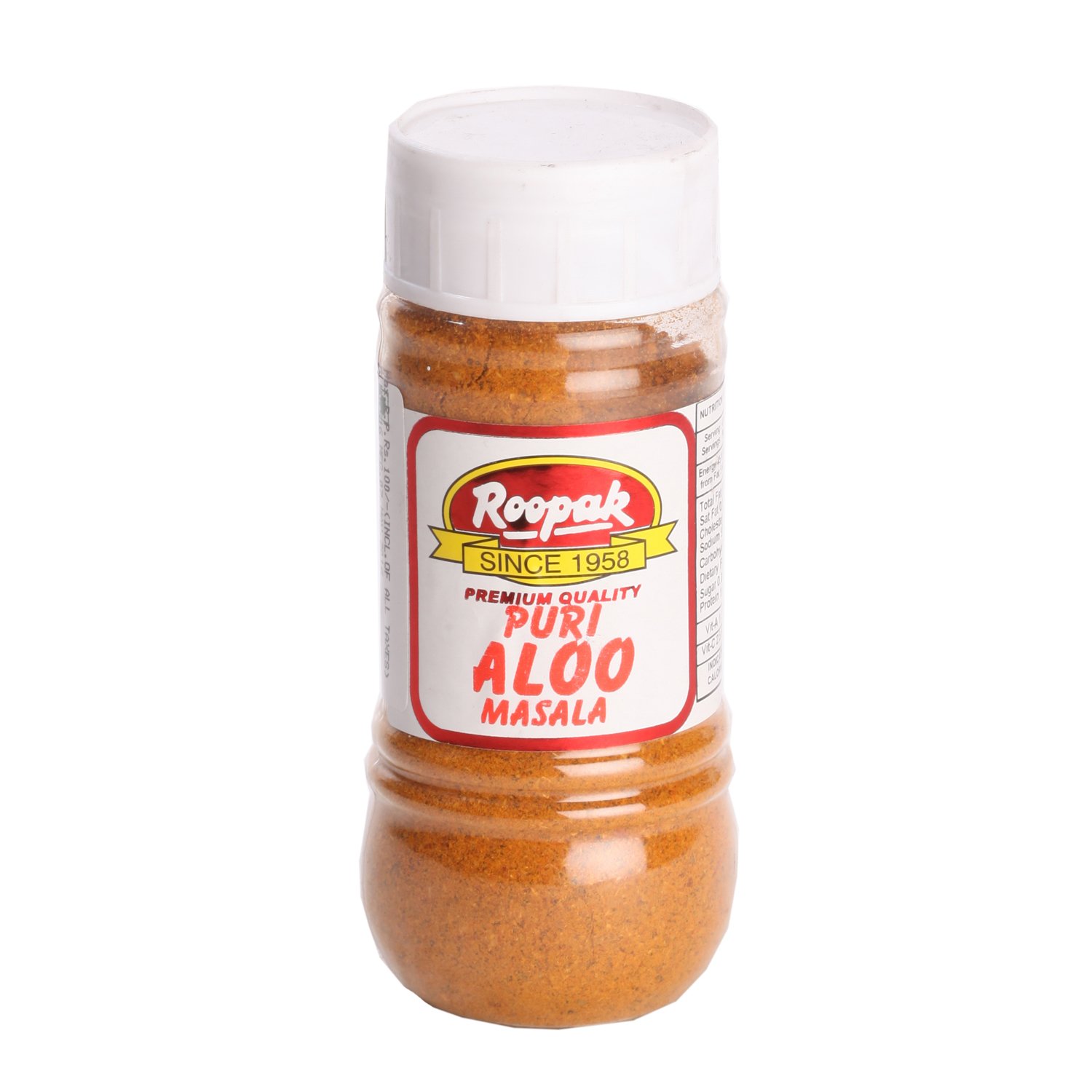 Roopak Masala - Puri Aloo, 100g Bottle
