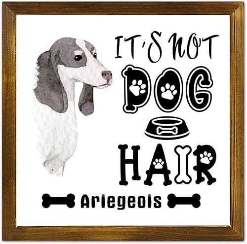 Vista 44 de Letrero de madera con texto en inglés «It's Not Dog Hair» («It's Not Dog Hair» American Bully Dog Dog), regalo decorativo para la pared del hogar