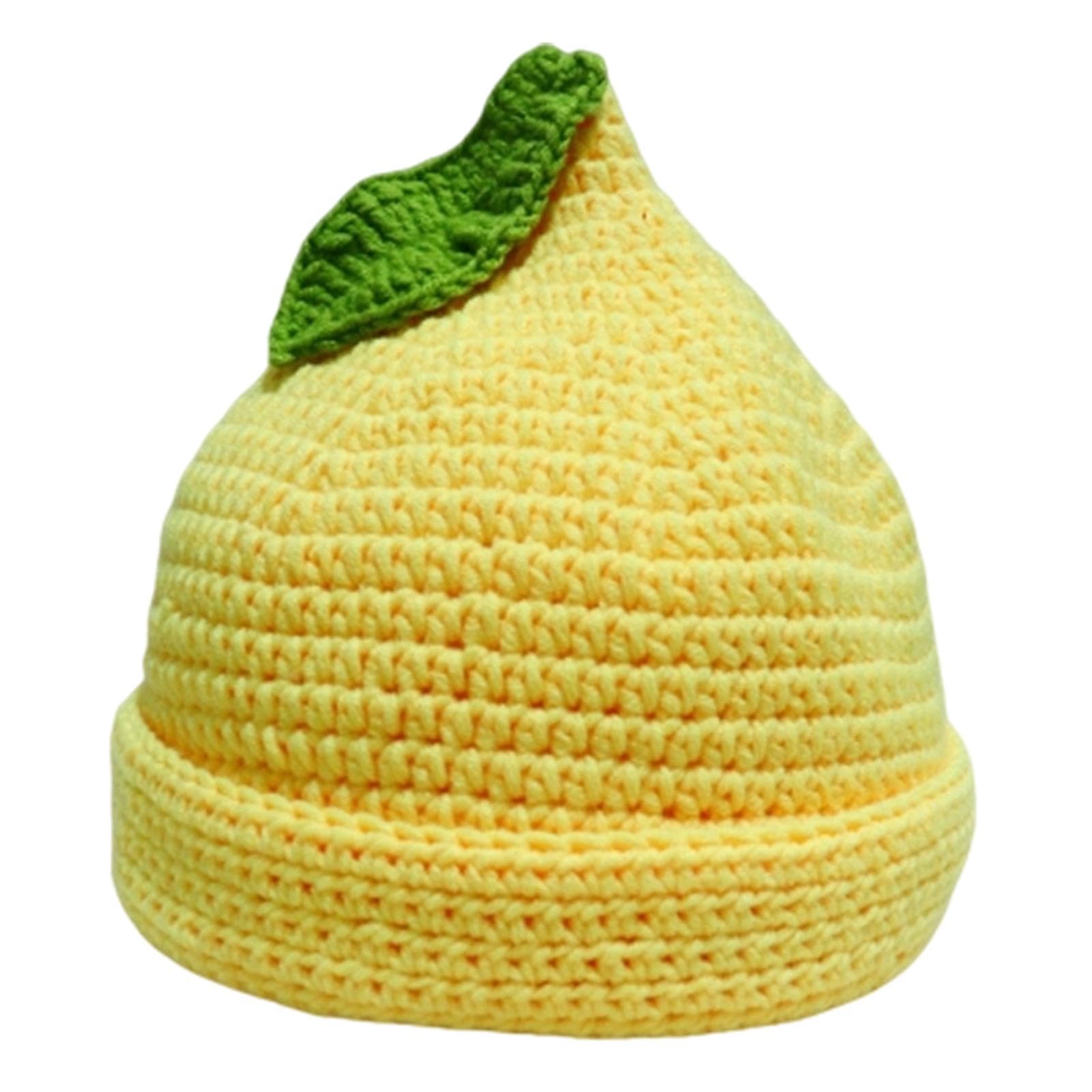 Beanie for Women Handmade Comfortable Anime Casual Trendy Cute Fruit Hat Yellow Lemon Hat| Streetwear | Aesthetic | Casual-image-44