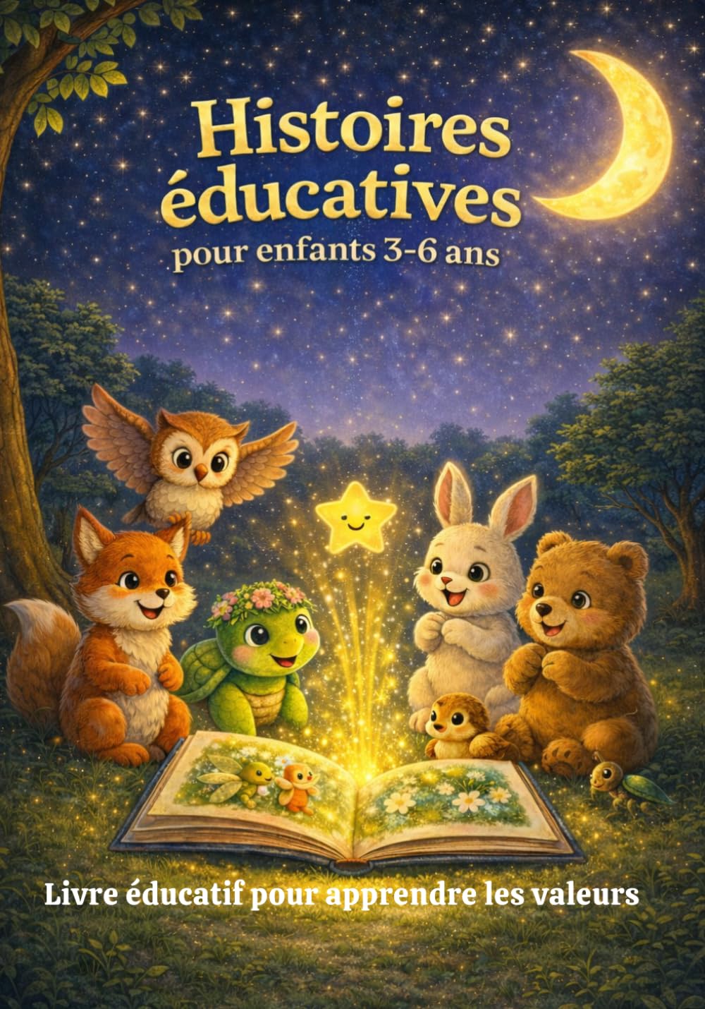 Histoires éducatives pour enfants 3-6 ans. Contes illustrés sur la gentillesse, le courage et l’amitié.: Histoires du soir pour enfants. Livre ... les valeurs, la confiance et le respect.