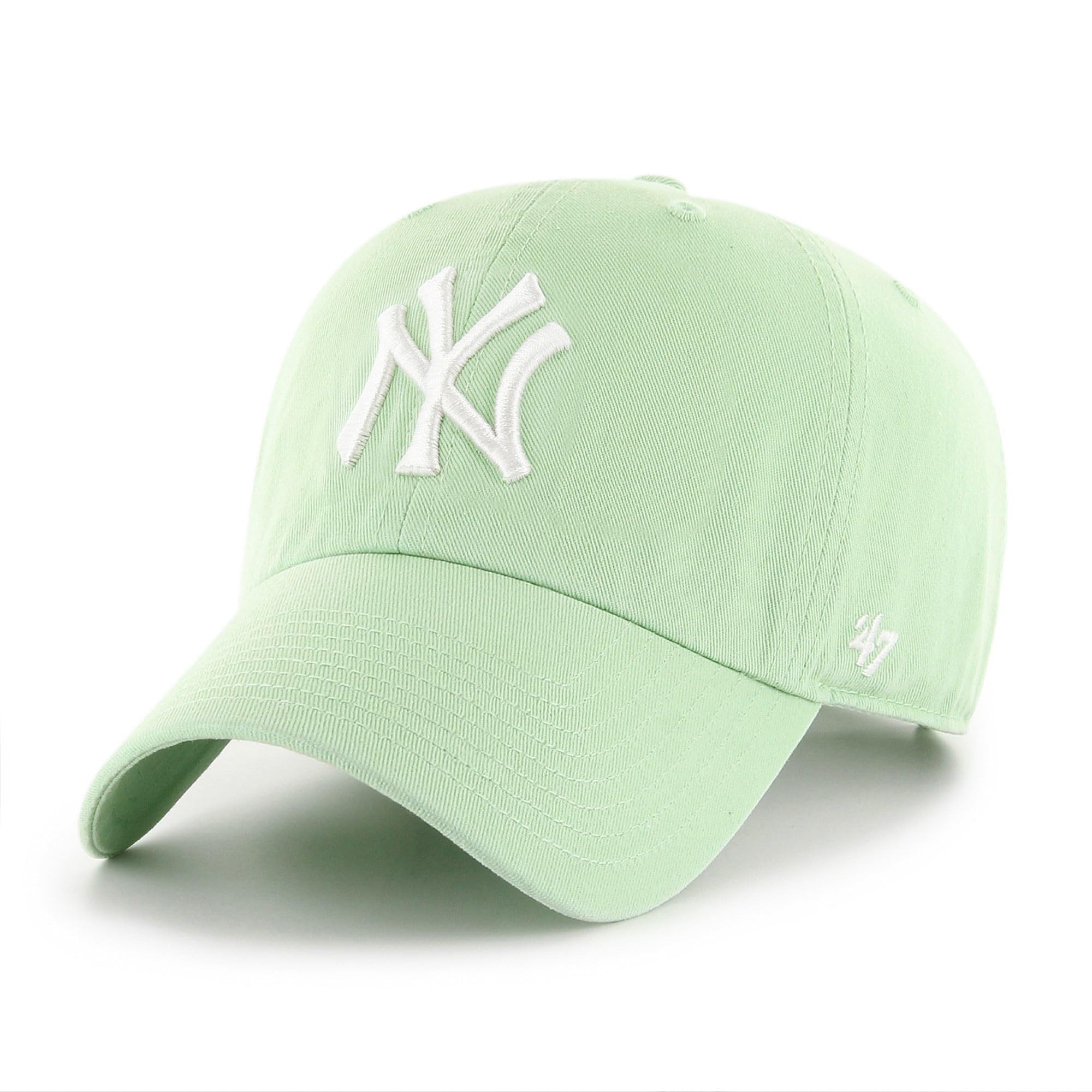 47 Brand Men's Light Green Yankees Cleanup Strapback Cap By