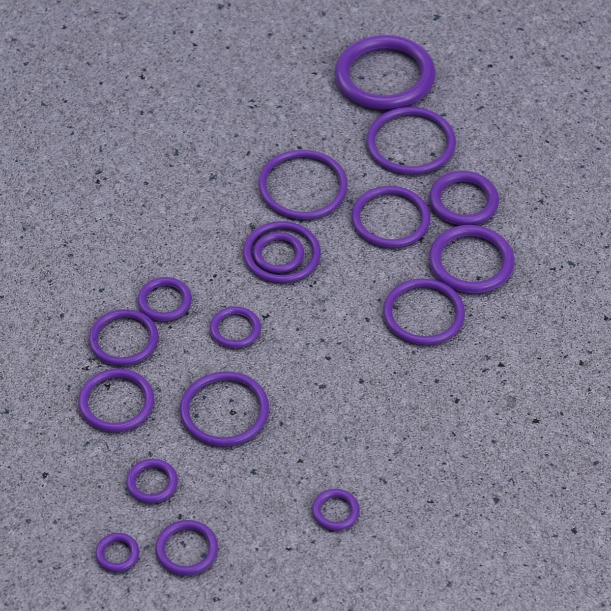 Unomor 270pcs Rubber Insulation Gasket Washer Seals Assortment Kit for Car Air Conditioning - Auto Repair Tool for Various Applications