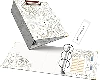 Vista 42 de Ospelelf Carpeta de 3 anillos de 1 pulgada, bonitas carpetas para documentos de tamaño carta (11 x 8.5 pulgadas) con 5 separadores de pestañas