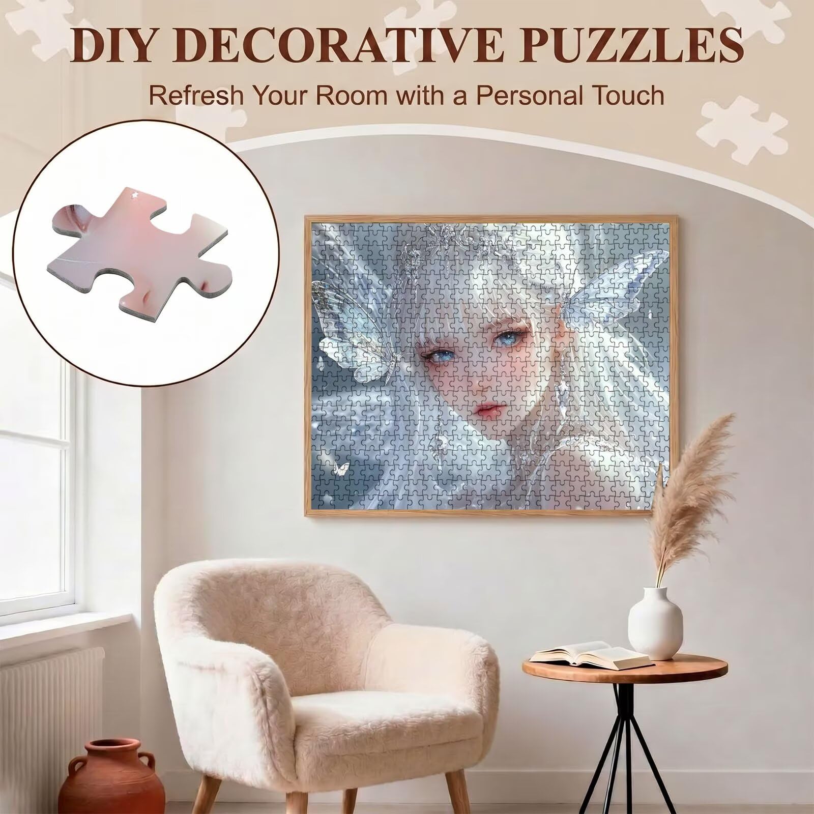 Bellezza cartone animato Puzzle 4000 Pezzi per Adulti, Puzzle in Legno -Collezione Classica con Poster Incluso - Sfida di Concentrazione e Passatempo Antistress, Gioco per Famiglia, 141 x 87 cm f0-743
