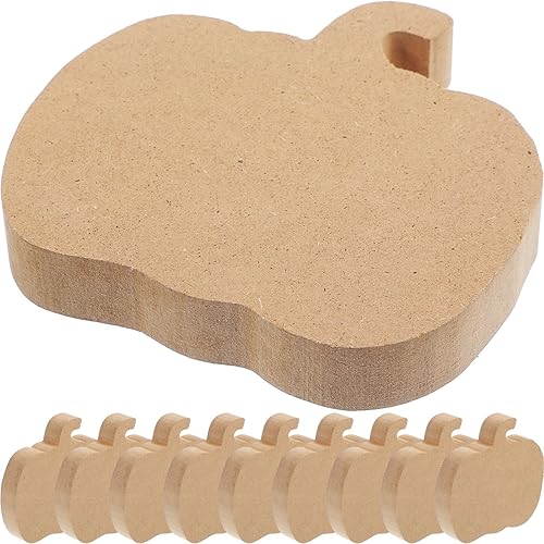 VOSAREA 10 piezas de disfraces de fiesta de Halloween para niños con forma de calabaza Calabazas de Halloween en blanco sin terminar, artesanías de