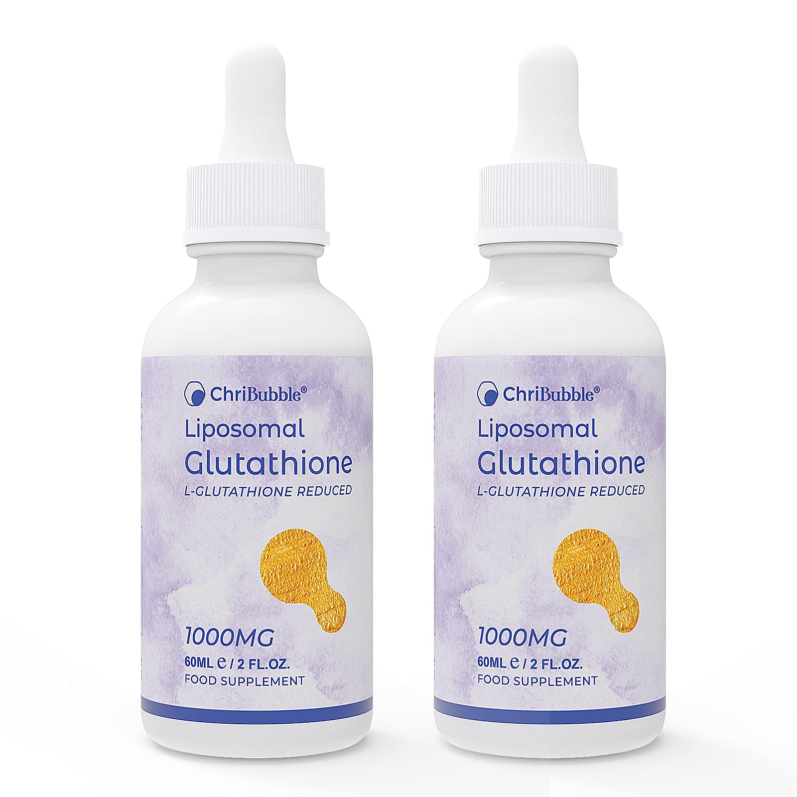 Buy ChriBubble Liposomal Glutathione 1000mg, Pure Reduced LGlutathione