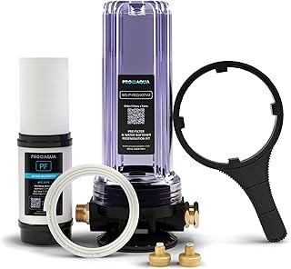 PRO+AQUA 2-Stage Regeneration/Filtration Kit for Portable Water Softeners - Removes Chlorine, Bad Taste, Odors, Sediment, Bacteria - Universal Fit, Protects System, 5 Micron (WS-P-REG-KIT)