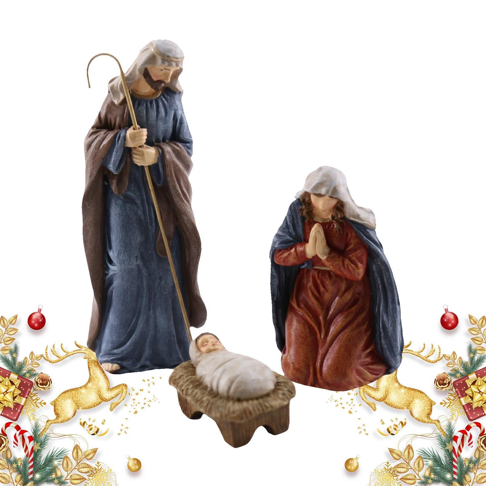 Statue Sainte Famille en résine pour cadeau maison
