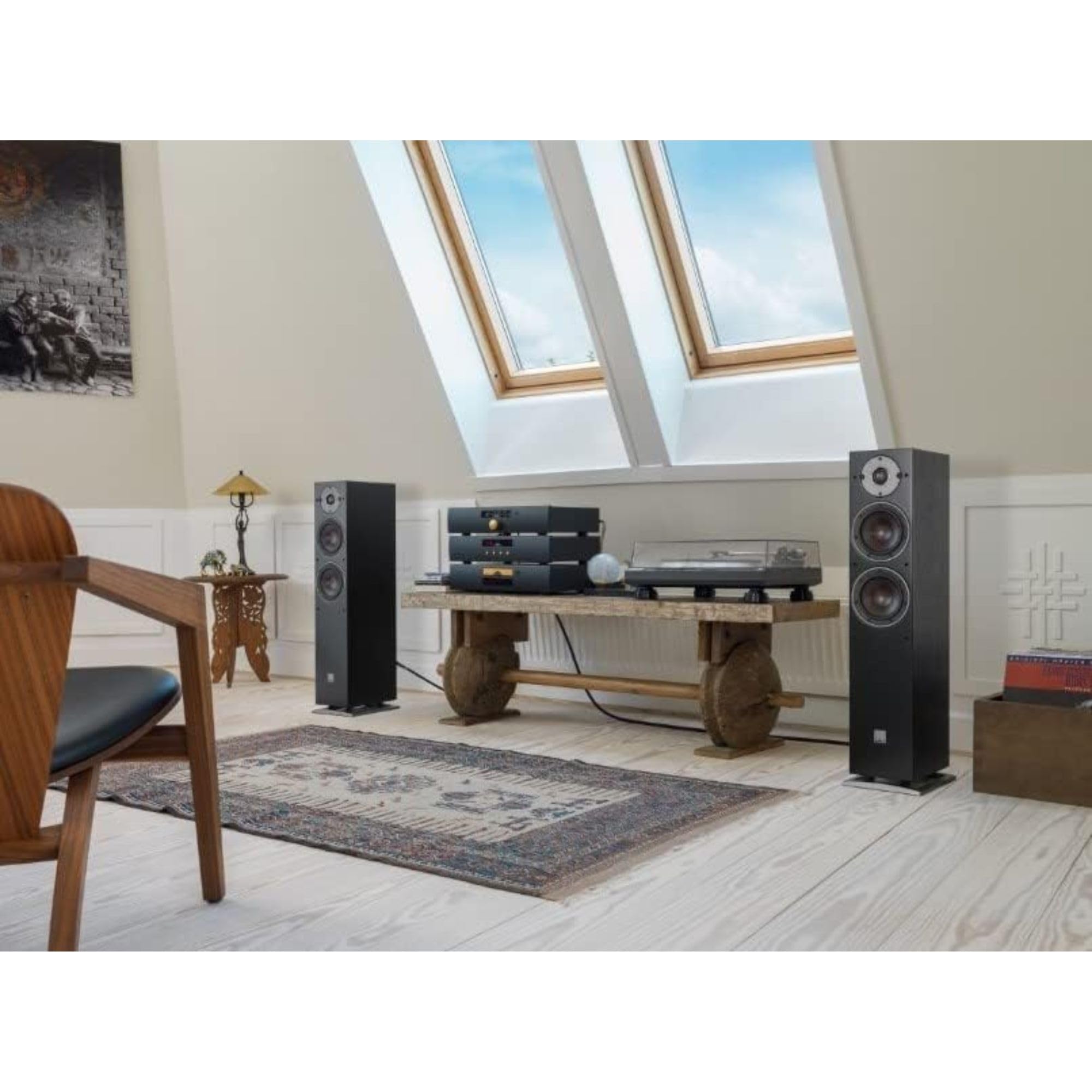 Enceintes Colonnes Dali Oberon 5 Blanc - Paire Pour HiFi Ou Home-cinéma - Qualité Pro