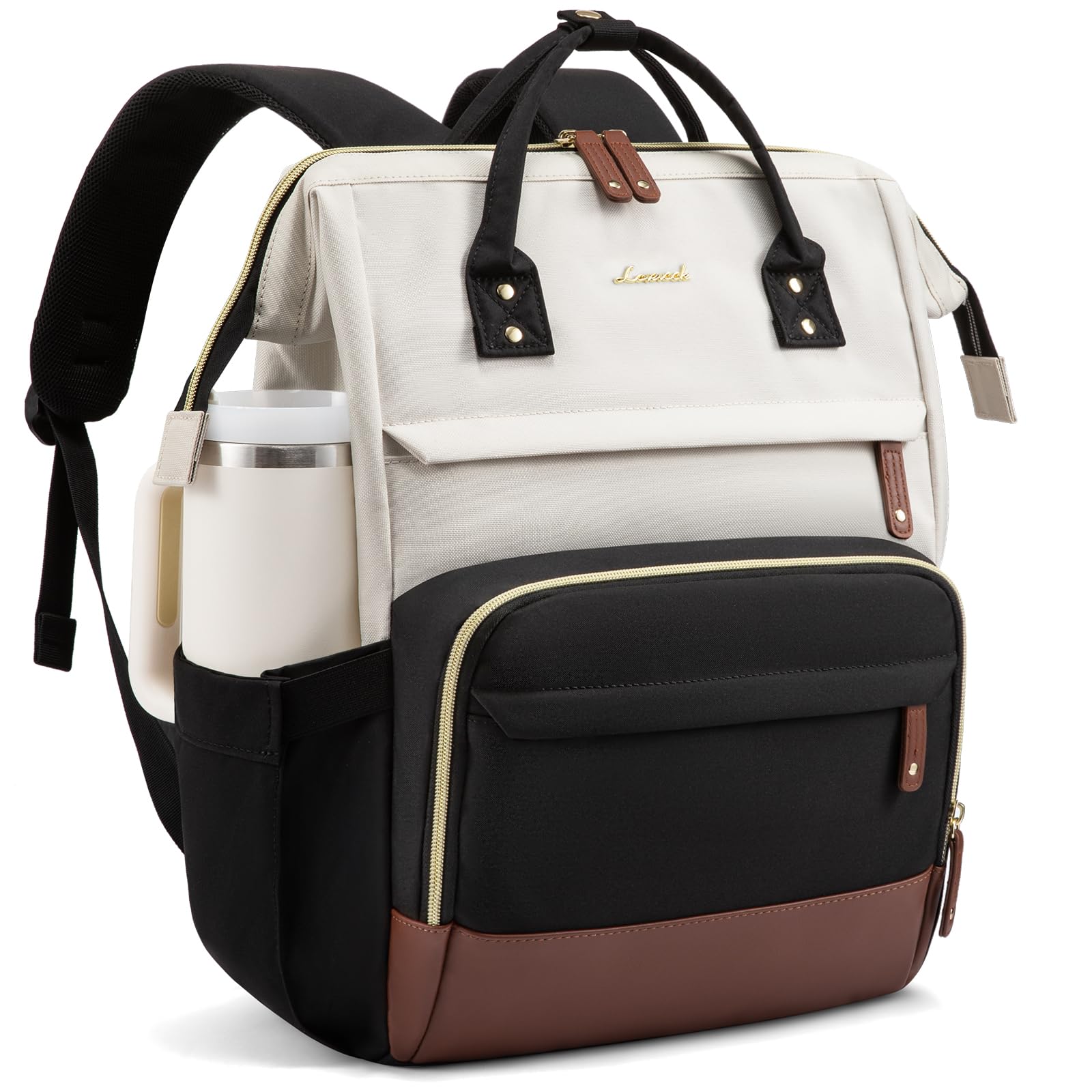 LOVEVOOK Sac à dos étanche pour femme avec compartiment ordinateur portable 15,6" et 17,3" pour école voyages université travail