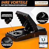 Fairfield Egércsapda Készlet [8 db] - Állatbarát Ütőmechanizmus + Nem Mérgező Csalétek - Újrahasználható Egérfogó Otthonra és Kertbe 6