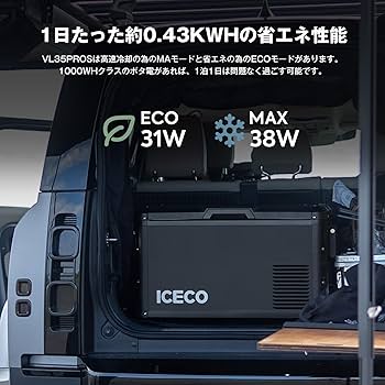 Amazon.co.jp: ICECO VL35ProS 車載冷蔵庫 35L -18℃～10