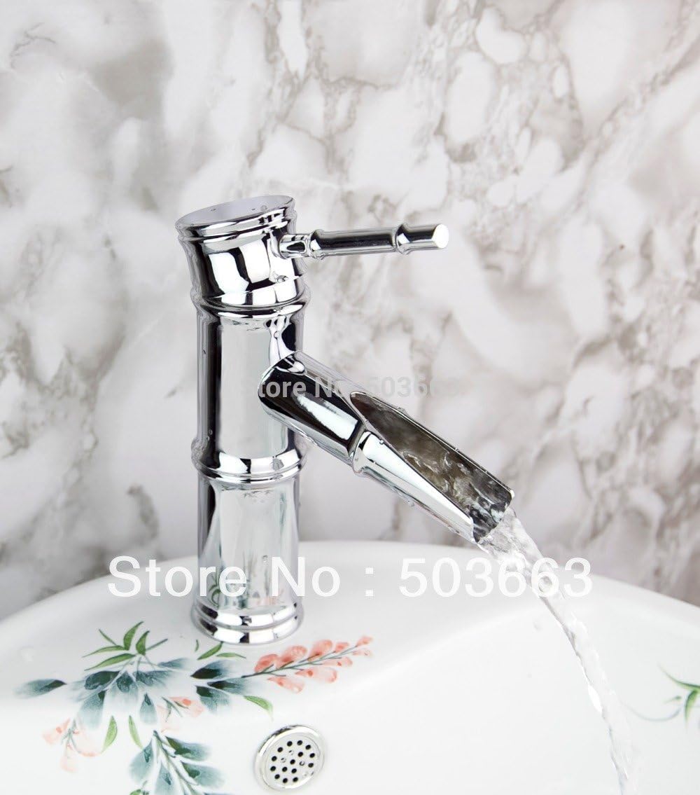 Lcoaung Chrome Deck Mounted Bathroom Basin Brass Faucet Sink Mixer Tap Vanity Faucet Cranes L-7000 Mixer Tap Faucet,Chrome