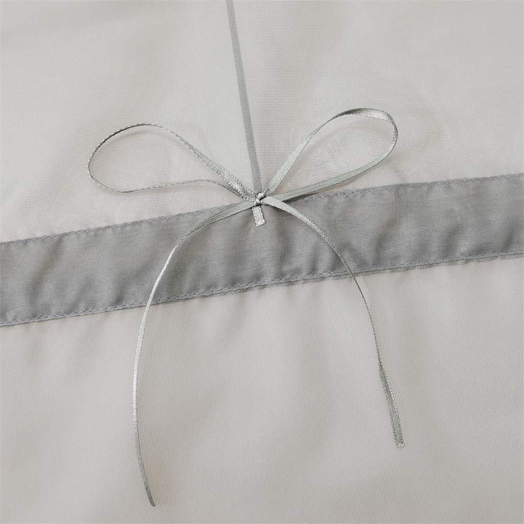 Tenda A Pacchetto In Voile Trasparente Con Passanti - 100 X 155 Cm - Bianco - Per Cucina E Soggiorno