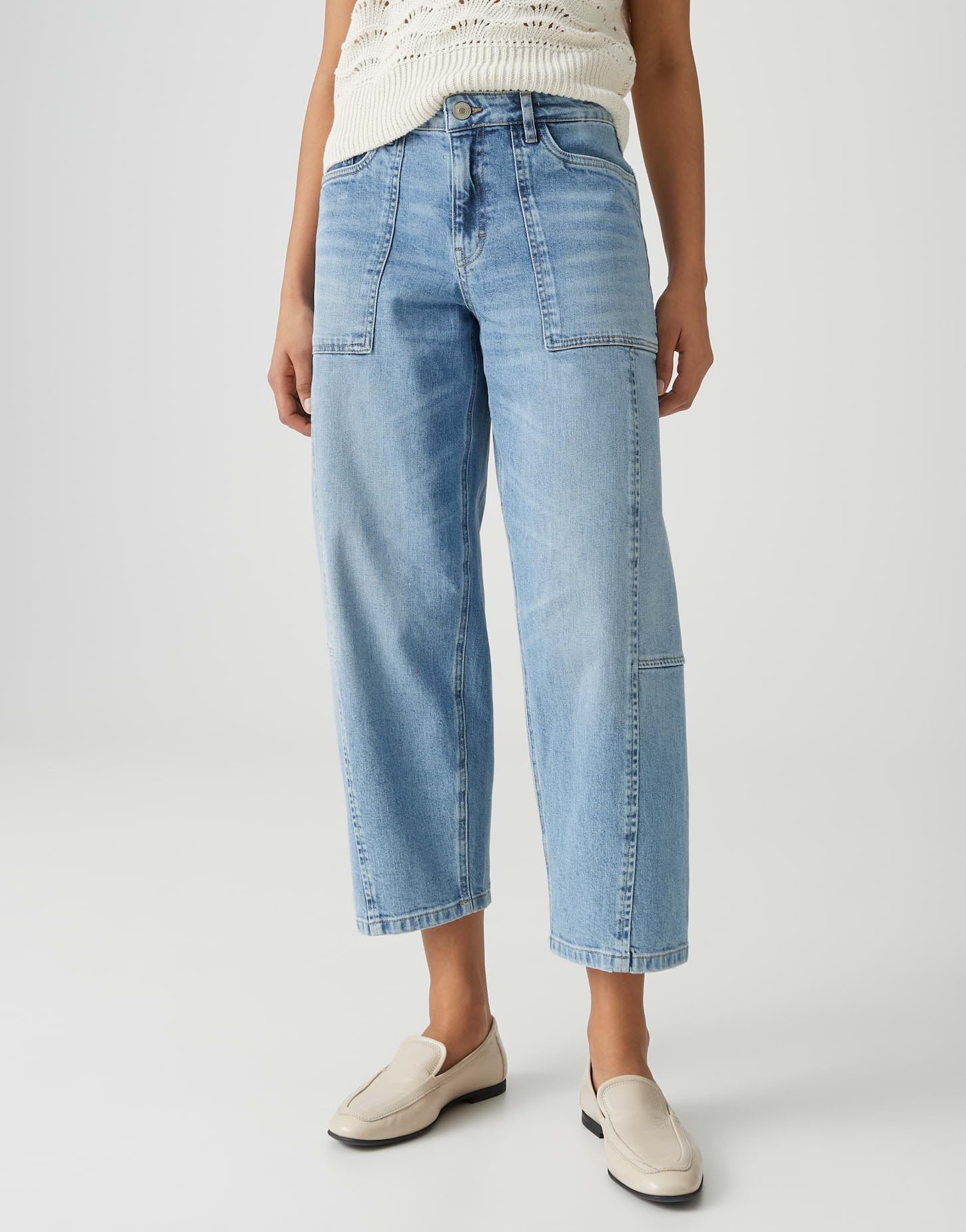 OPUS Damen Jeans | Lolah Lively Barrel Jeans aus Dry Indigo® Mid Rise