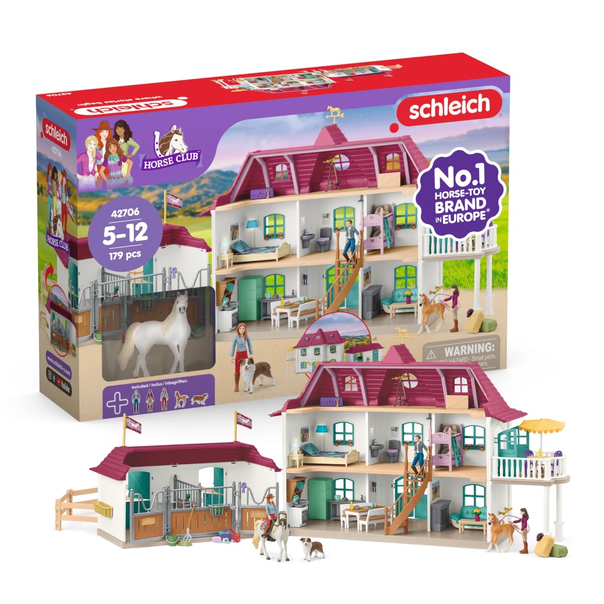 Schleich 42706 Lakeside Country House & Stable playset Horse Club toy horses
