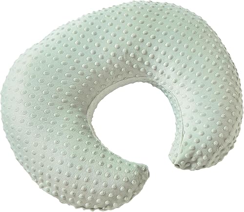 DONOMILO Minky Dots - Funda de almohada de lactancia, funda de almohada de felpa transpirable para lactancia materna, se adapta a la almohada de