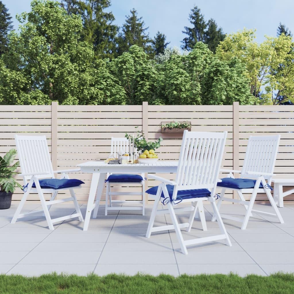 Coussins de chaise en tissu Oxford bleus 40x40 haut de gamme pour salon et jardin