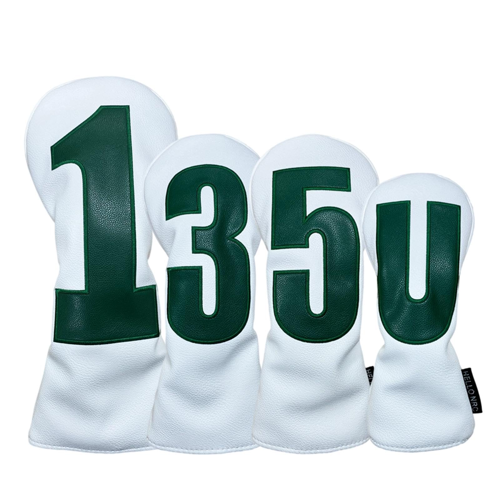 Couvre-tête de Club de Golf pour Bois, Protection en Cuir PU de Remplacement, Couvre-Chef en Bois de Golf Résistant Aux Rayures pour Cadeau de