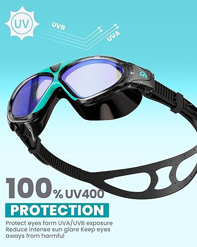 Miniatura 5 de OutdoorMaster Máscara de natación - Máscara de natación de visión amplia y gafas antivaho impermeable