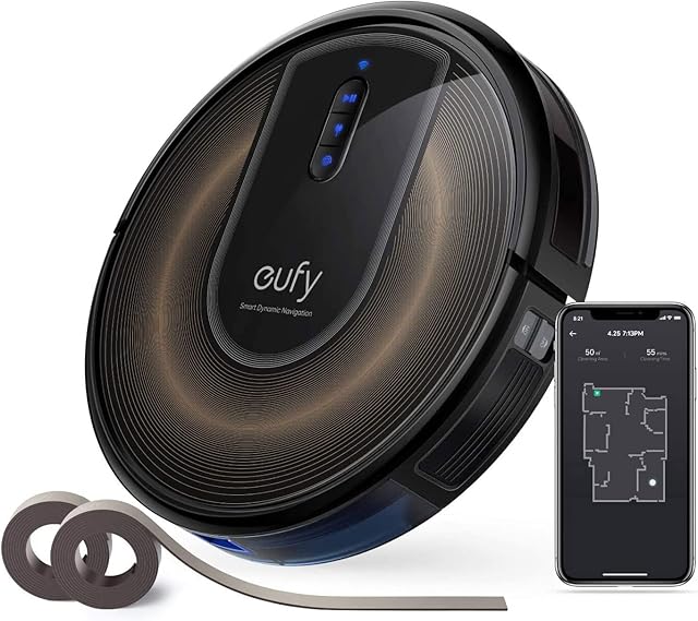 eufy by Anker RoboVac G30 Edge Robot Vacuum Cleaner with Smart Dynamic Navigation 2.0, 2000Pa Suction, Wi-Fi, Boundary Strips, For Carpets and Hard Floors.