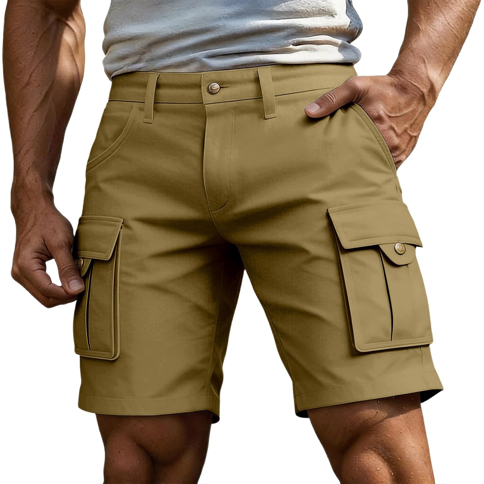 Cargo short homme sport et bermudas de travail décontracté - 5