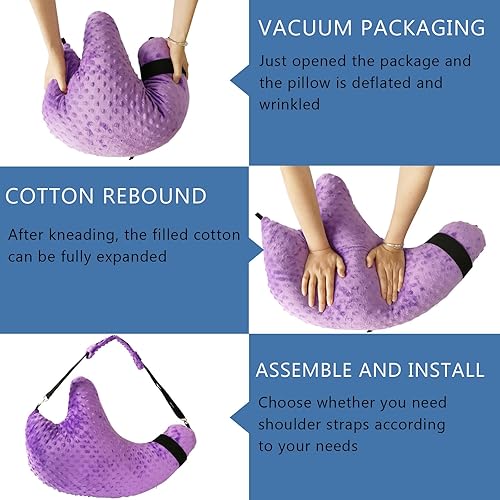 Miniatura 6 de Almohada poscirugía de hombro, almohada de puño rotador, almohada de hombro para dolor de hombro para dormir de lado, almohada de brazo para adultos