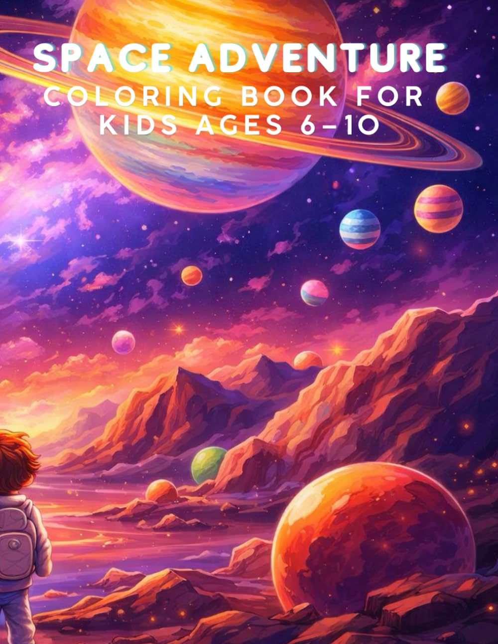 Space Adventure: Fun and Detailed Space Coloring Pages for Kids Ages 6–10
