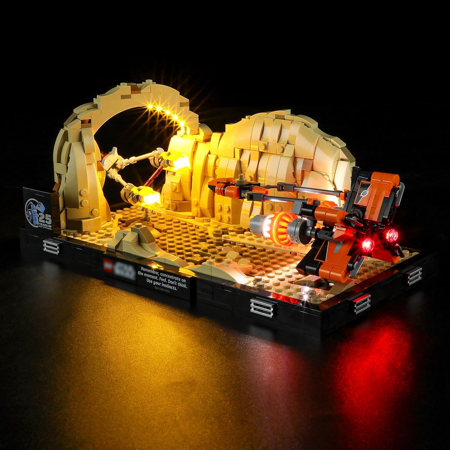 YEABRICKS LED Light for 75380 Star Wars Mos ESPA Podrace Diorama Building Blocks Model (Building Set NOT Included)