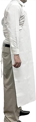 Miniatura 21 de Lavaplatos del poliéster del uso general diario y delantal resistente del cuero del PVC PVC - Grande - Amarillo,PVC - Grande - Blanco,Pvc