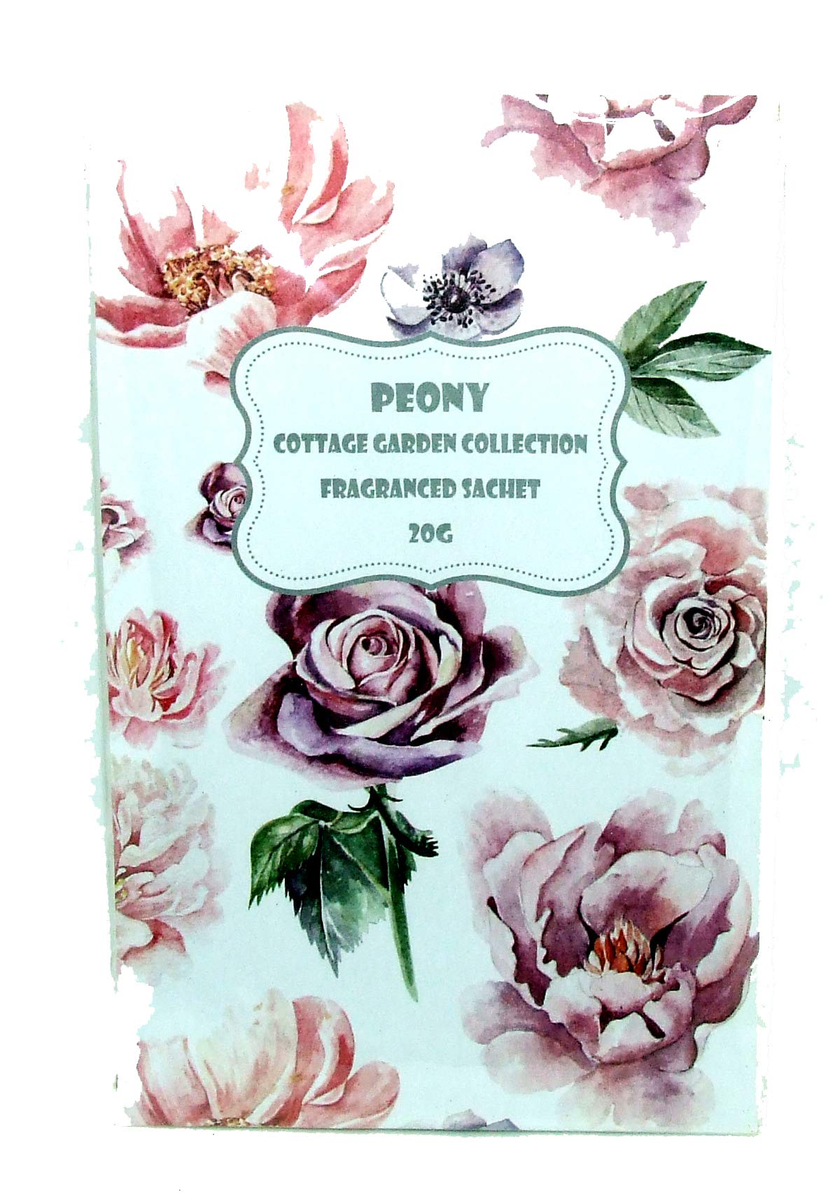 Shudehill Giftware Scented Wardrobe Hanger - Cottage Garden Collection - Scented Sachet In Peony - 20G Sachet