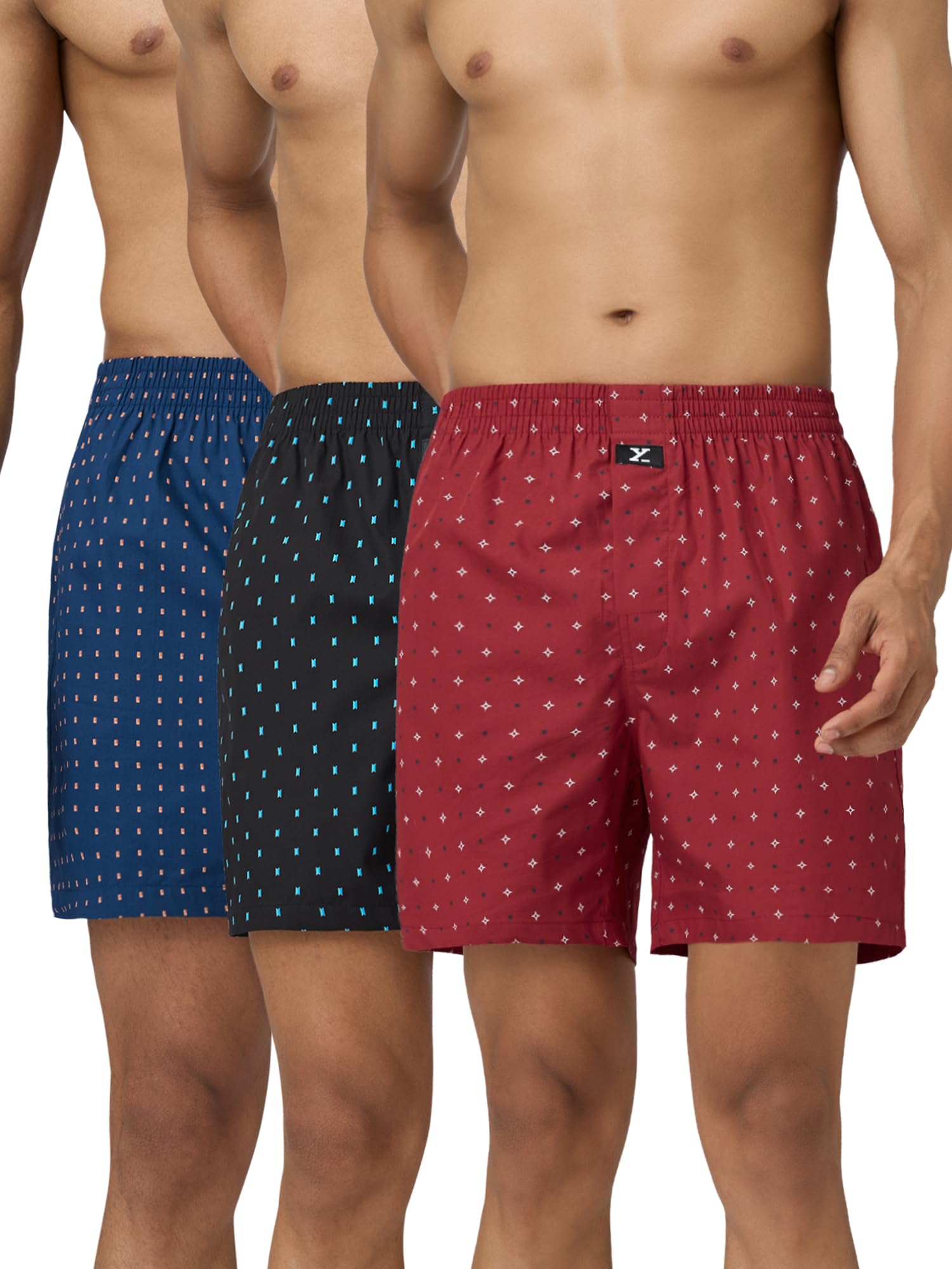 Men's Splash Relaxed Fit Cotton Printed Inner Boxer with No Marks Waistband-image-27