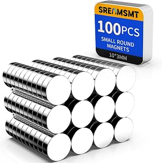 Small Magnets, 120 Refrigerator Magnets Rare Earth Magnet Neodymium Magnet for Crafts, DIY, Whiteboard, Billboard in Home, Kitchen, Office, School-10x3mm