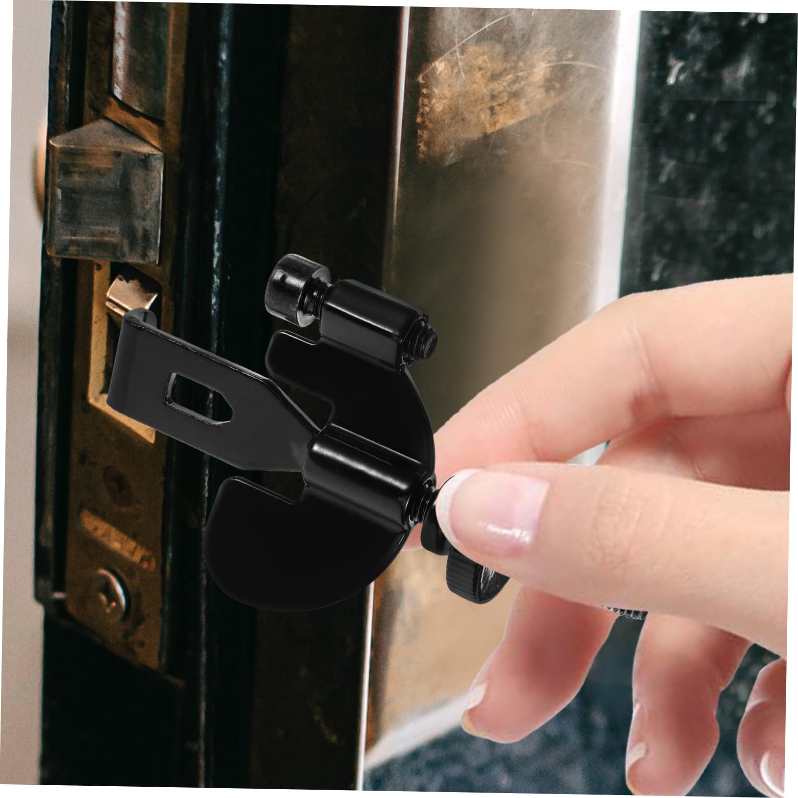 HOMSFOU 5pièces Verrou De Porte Portable Pour Sécurité à Et Voyage Accessoire De Blocage De Porte Pour Hôtels Et Maisons Design Pratique Et