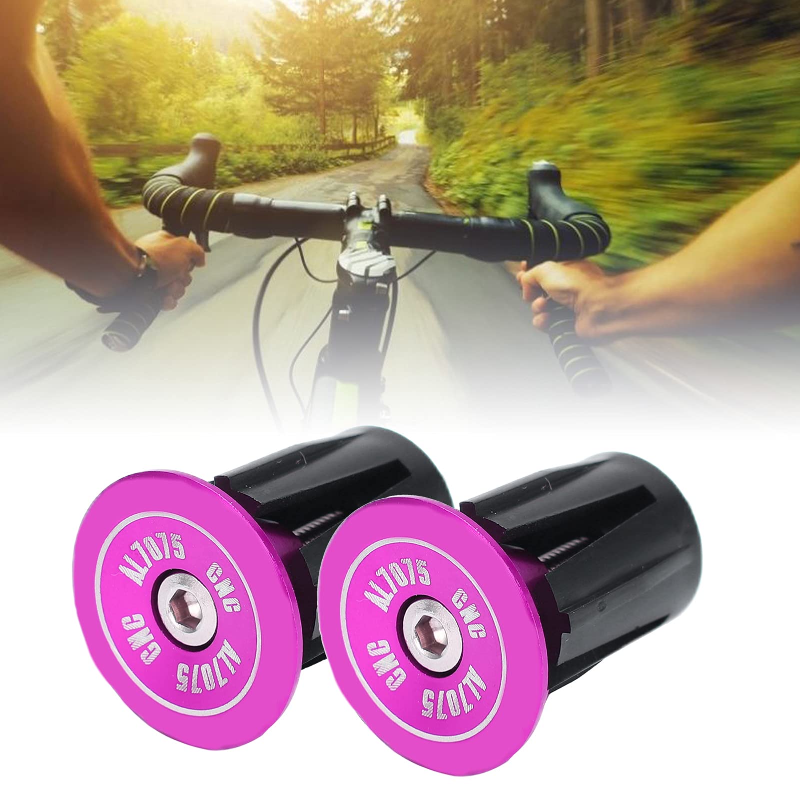 Guidon Velo Route LES EXTRÉMITÉS DE Barre De Vélo En Aluminium Premium Protègent Et Poignées Vélo Couleur Or Argent