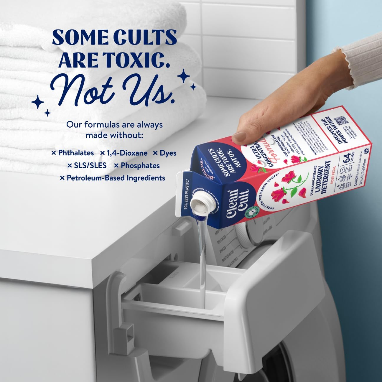 Ultra Concentrated Liquid Laundry Deternt Soap, 192 loads (), Long