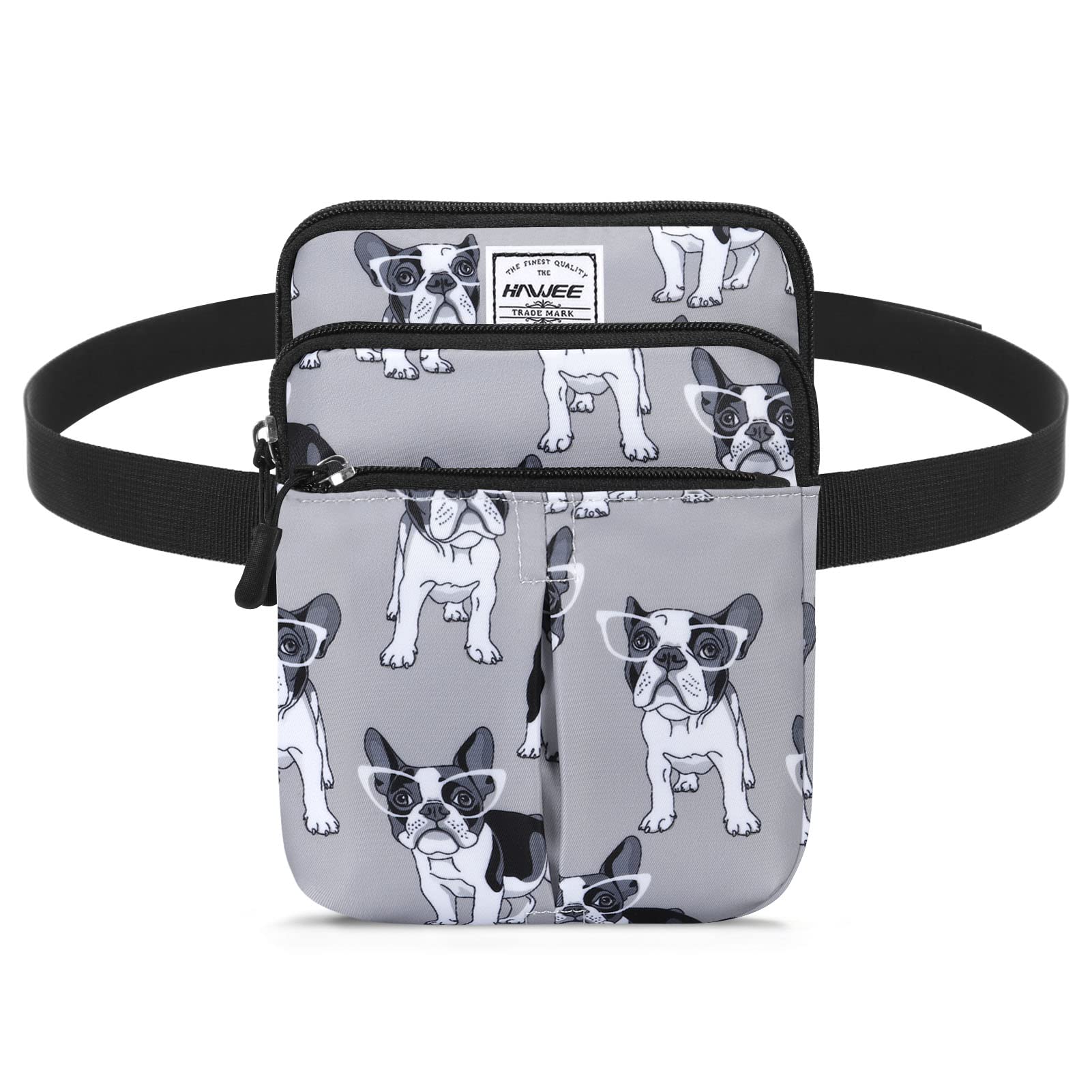 HAWEE Waist Belt Bag for Women and Men Cross Body Cell Phone Purse Adjustable Shoulder Strap Travel Hip Pouch Multifunctio...