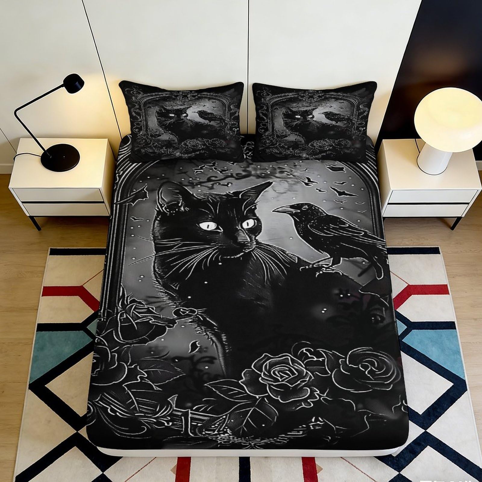 3D Printed Nautical Pattern Fitted Sheet Microfiber Deep Pocket Non-Slip Anchor Mattress Fitted Cover for Bedroom 120x200x25cm