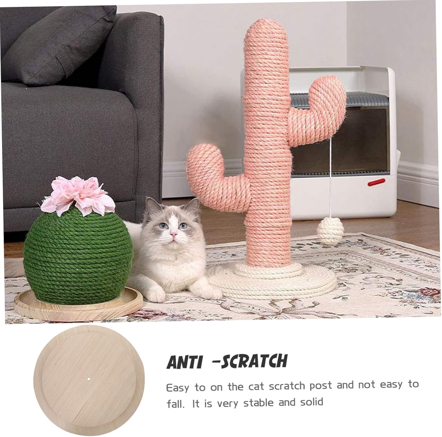GANAZONO DIY Cat Platform Cat Board Scratch Post Easy to Install Base for Kittens